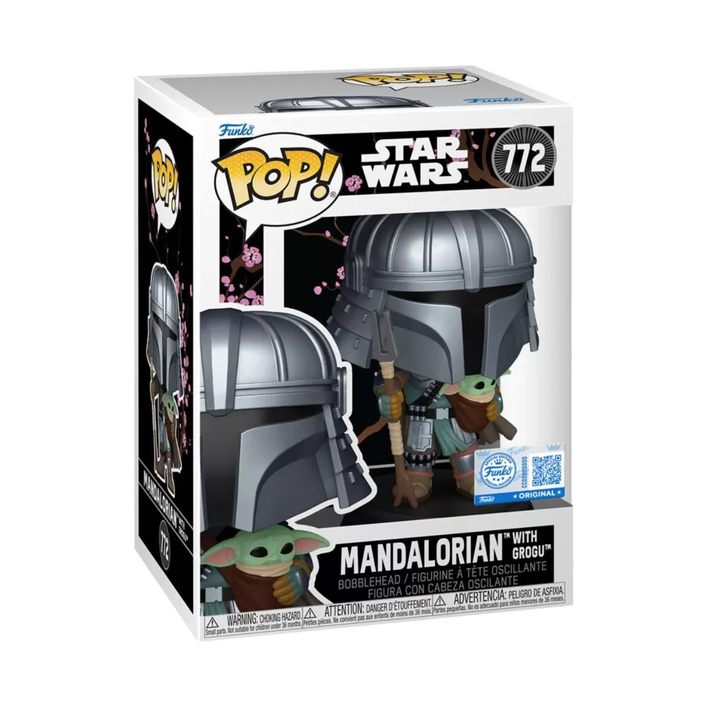 Mandalorian with Grogu – Star Wars Funko Pop Figure – Special Edition #772