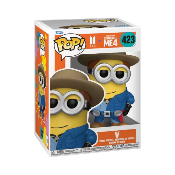 Despicable Me 4 - V Minion Funko Pop Vinyl Figure 423