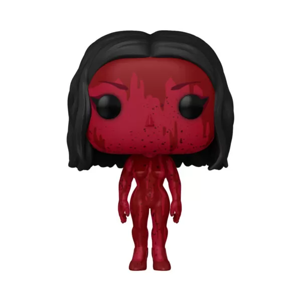 Unboxed Doja Cat Scarlet Funko Pop Vinyl Figure standing upright, featuring her iconic red outfit inspired by the Scarlet album.