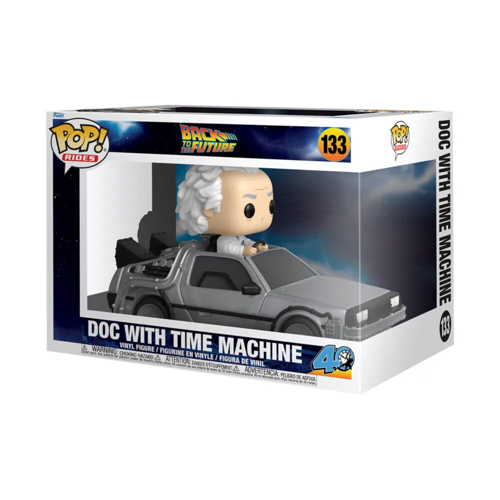 Doc with Time Machine – Back to the Future Funko Pop Rides Deluxe Vinyl Figure #133