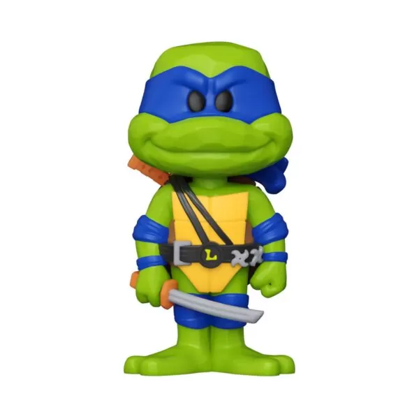 Crafted with precision and style, this stylized figure brings Leonardo to life, ready to take on the challenges of Mutant Mayhem™. Packaged in a unique can design, it adds an element of surprise to your collection.