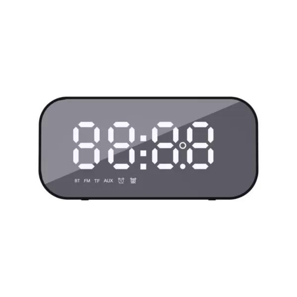 HAVIT Radio Alarm Clock Portable Bluetooth Speaker – Black - Image 5