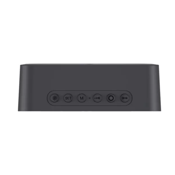 HAVIT Radio Alarm Clock Portable Bluetooth Speaker – Black - Image 6