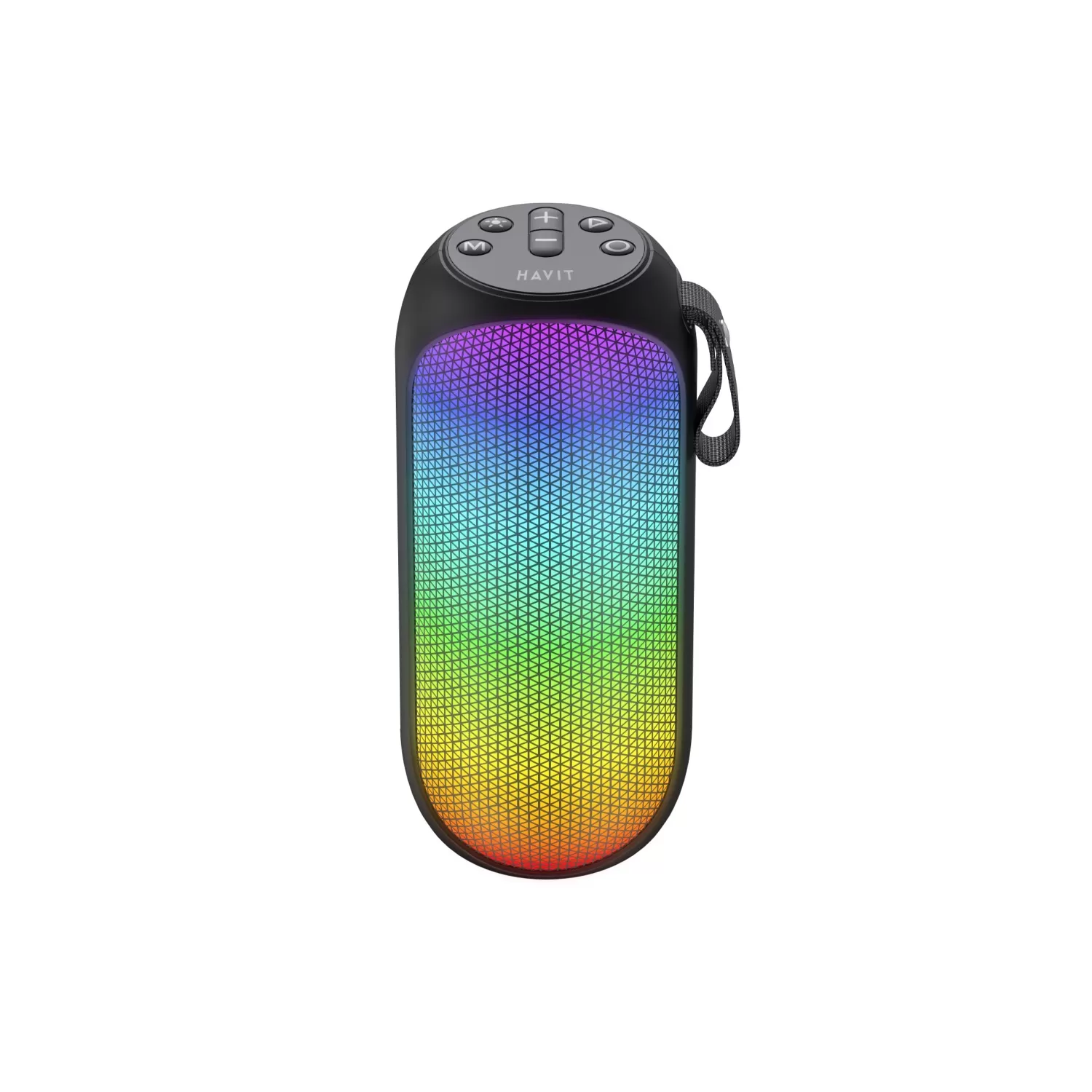 HAVIT RGB Lights Wireless Portable Bluetooth Speaker - Black - Image 2