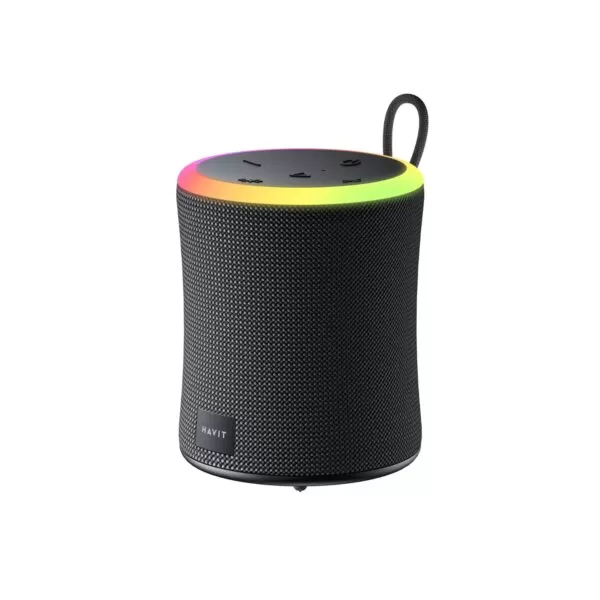 HAVIT Ring Light Portable Bluetooth Speaker – Small – Black - Image 4