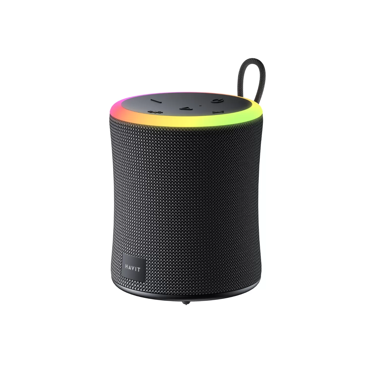 HAVIT Ring Light Portable Bluetooth Speaker - Small - Black - Image 4