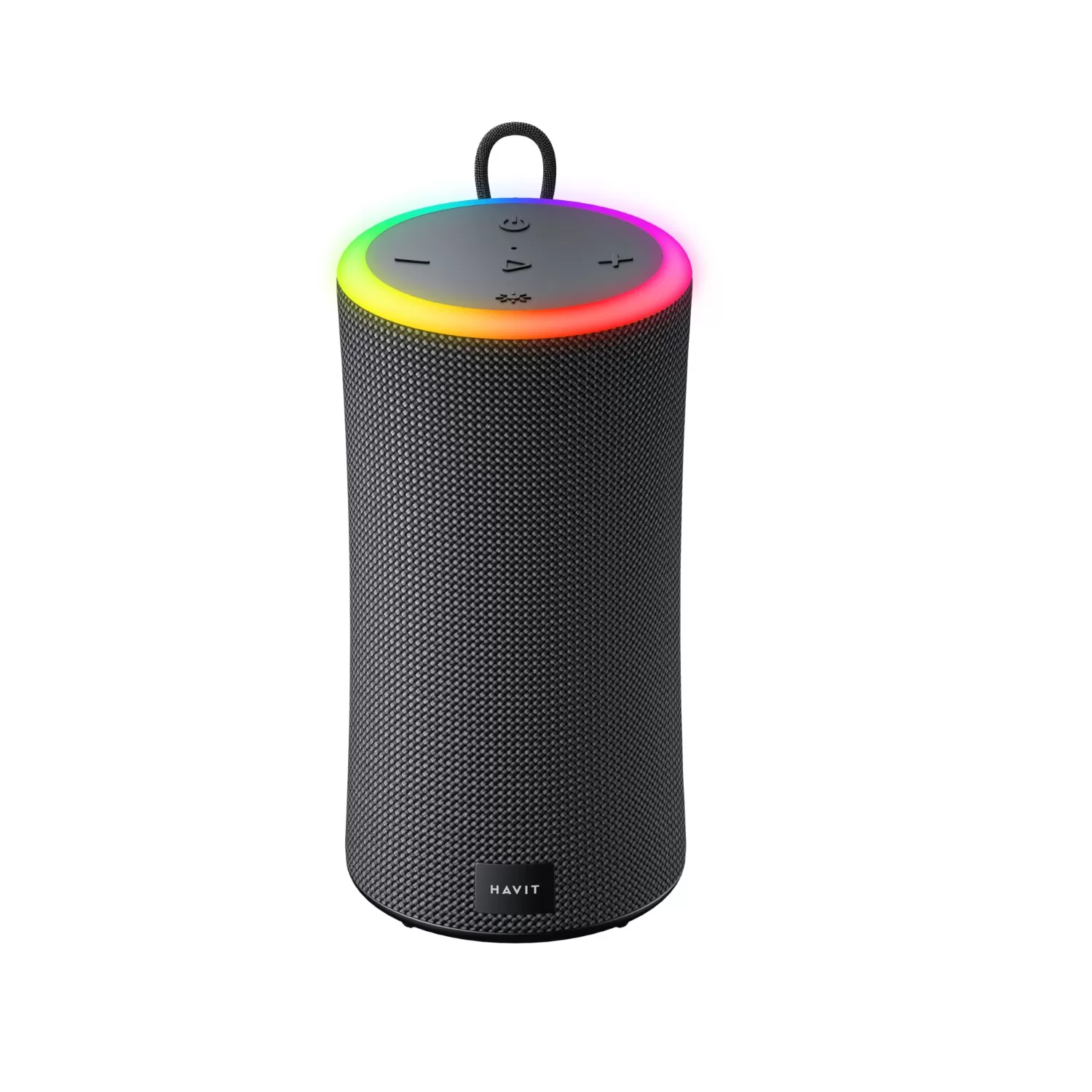 HAVIT Ring Light Portable Bluetooth Speaker - Large - Black - Image 2