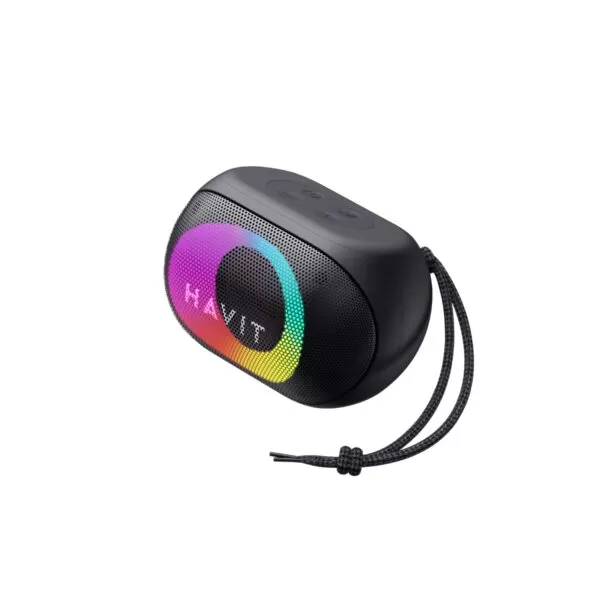 HAVIT RGB Lights Portable Bluetooth Speaker – Small – Black