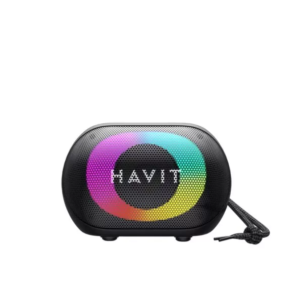 HAVIT RGB Lights Portable Bluetooth Speaker – Small – Black - Image 6