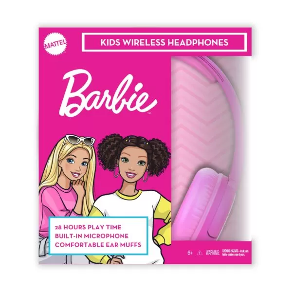 Mattel Barbie Wireless Headphones for Kids – Pink - Image 4