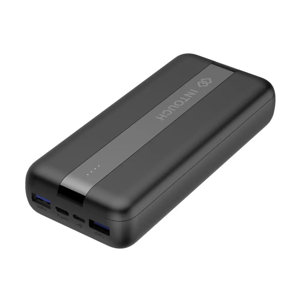 INTOUCH Power Bank 20000mAh - 20W PD Charger - Black