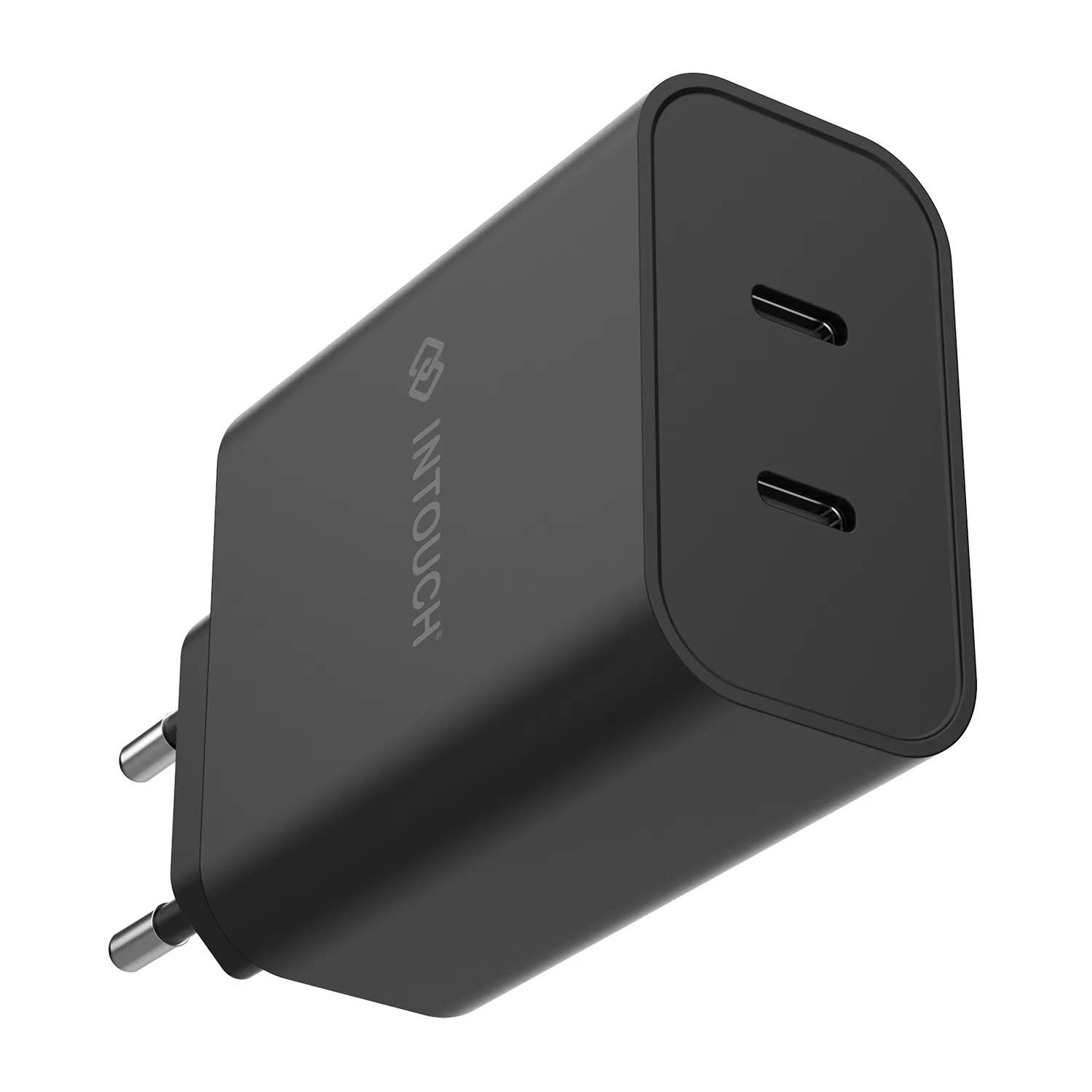40W INTOUCH PD Wall Charger – 2-Port Black - Image 2
