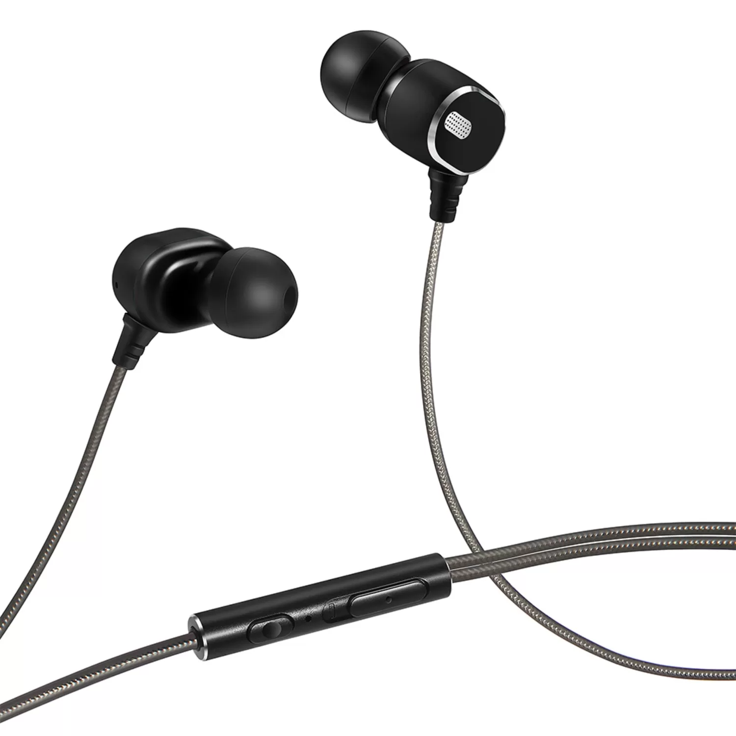 INTOUCH Explosive Wired AUX In Ear Earphones - Black