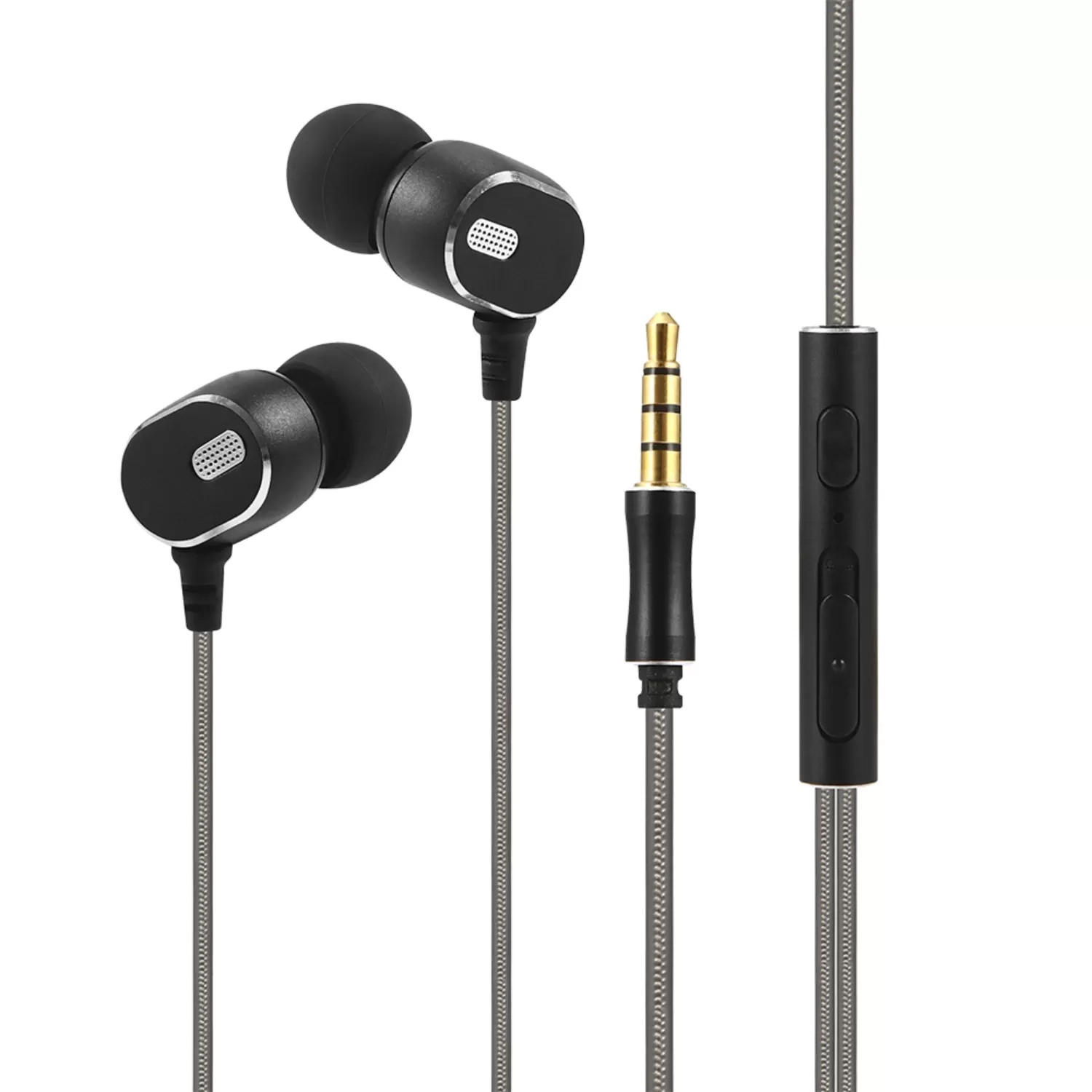 INTOUCH Explosive Wired AUX In Ear Earphones - Black - Image 3