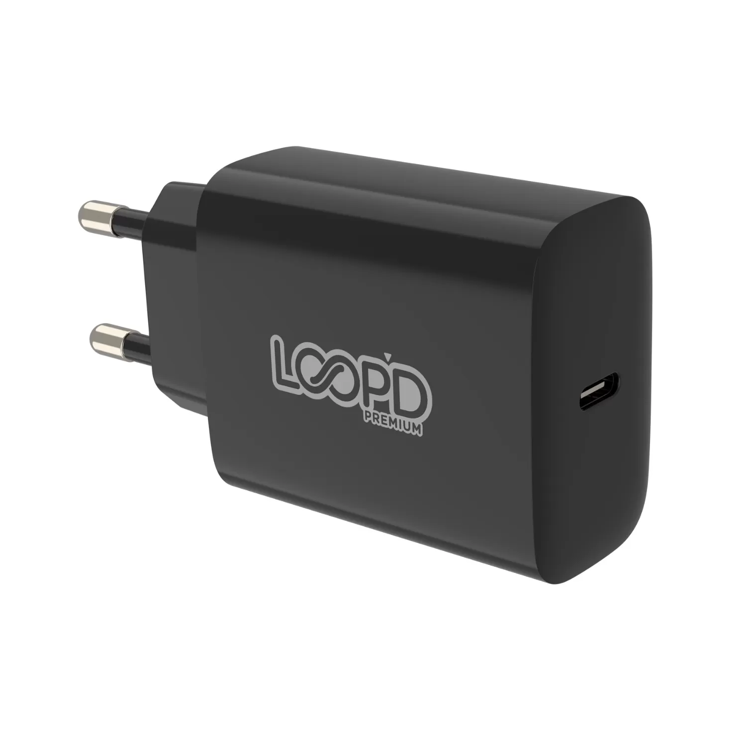 20W Loopd PD Wall Charger – 1-Port Black - Image 2