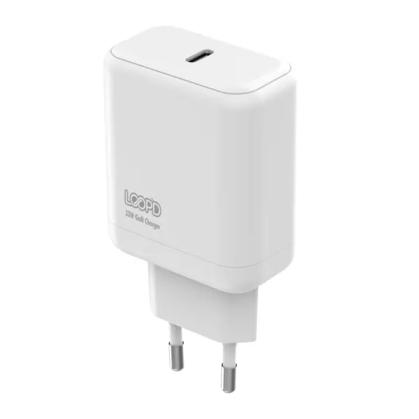 LOOPD 33W Wall Charger - Fast Charging Adapter 1 Port White