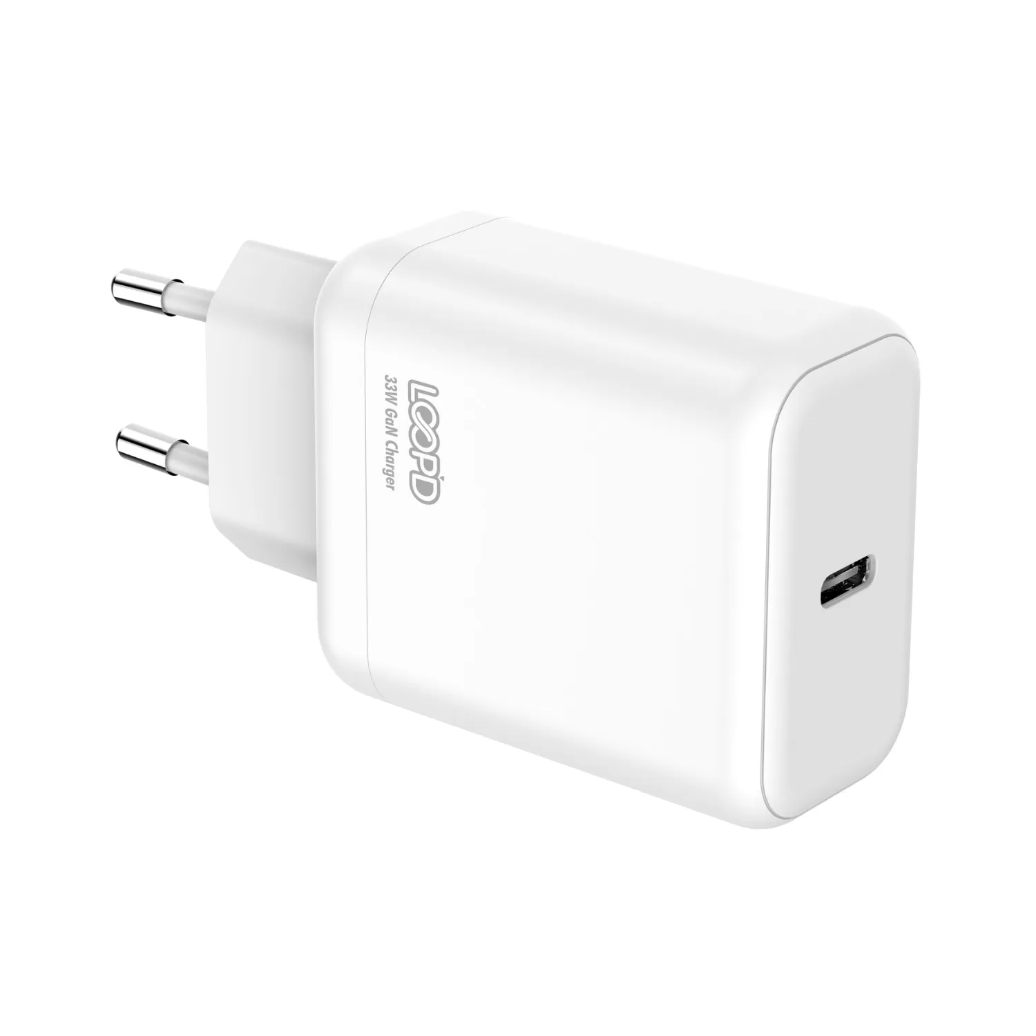 33W Loopd PD Wall Charger – 1-Port White - Image 2