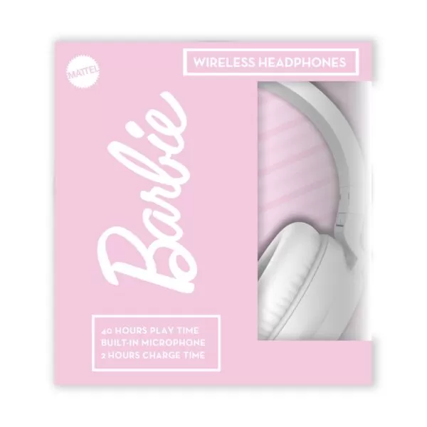Mattel Barbie Wireless Headphones for Kids – White - Image 4