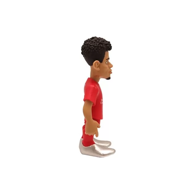 Alternate side view of the Luis Diaz MINIX Figurine, offering a different angle of this dynamic footballer.