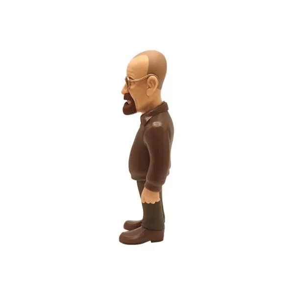 Side view of the Walter White MINIX Figurine, emphasizing his intense, focused stance.