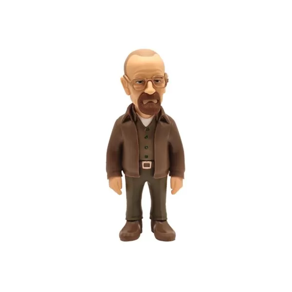 Front unboxed view of the Walter White MINIX Figurine, showcasing the intricate details of his Heisenberg outfit.