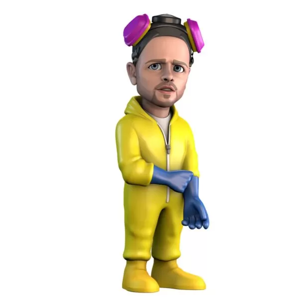 Front view of the Jesse Pinkman MINIX Figurine, showcasing his work gear and rebellious expression.