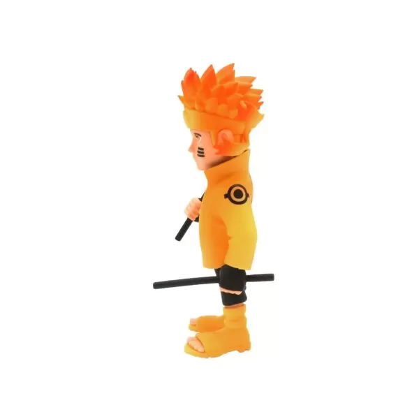 Side view of the Naruto Shippuden MINIX Figurine, emphasizing his energetic pose and signature headband.