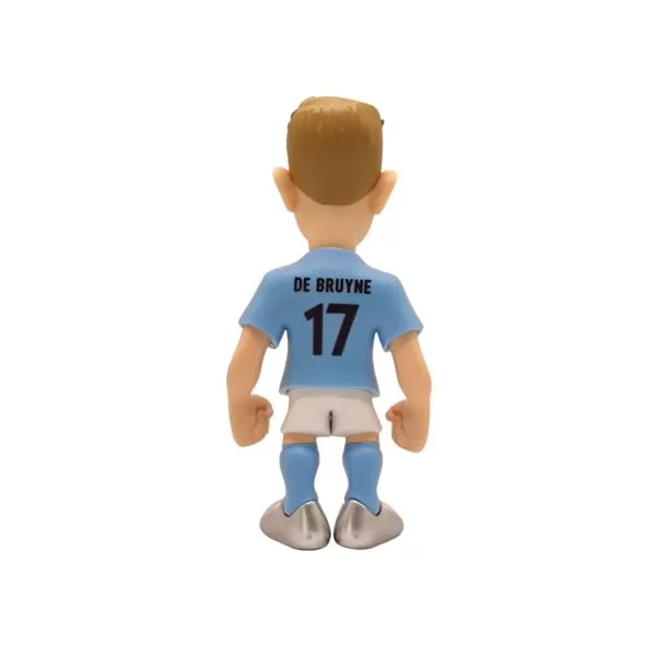 Back view of the De Bruyne MINIX Figurine, highlighting the details of his Manchester City kit and posture.