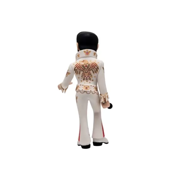 Back view of the Elvis Presley MINIX Figurine, highlighting his iconic outfit