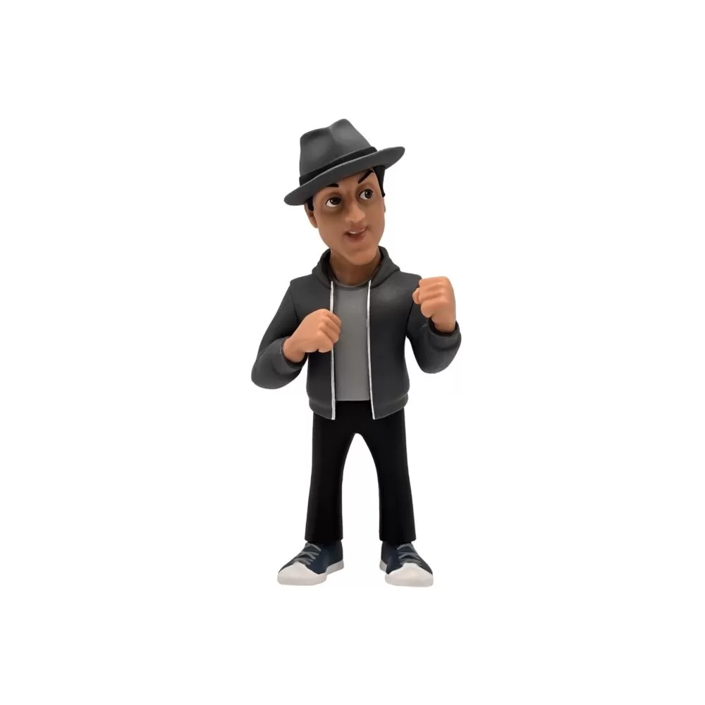 Front view of the Rocky MINIX Figurine, showcasing his boxing stance and determined expression.