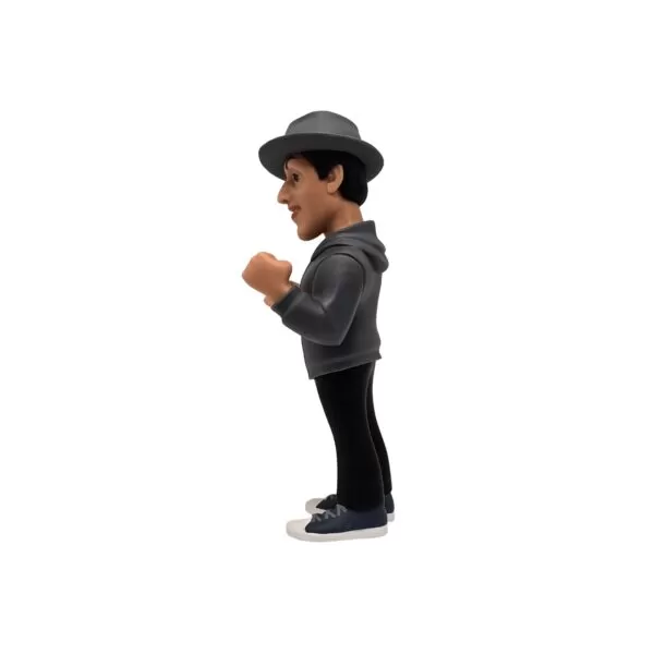 Side view of the Rocky MINIX Figurine, emphasizing his iconic boxing stance.