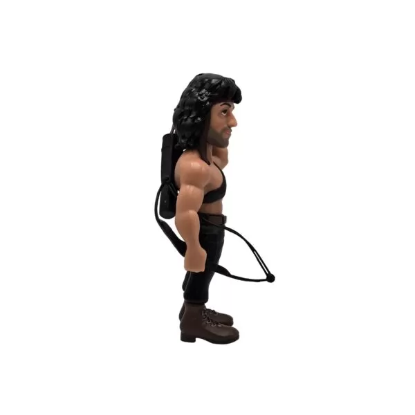 Alternate side view of the Rambo MINIX Figurine, offering a different angle of this iconic character.