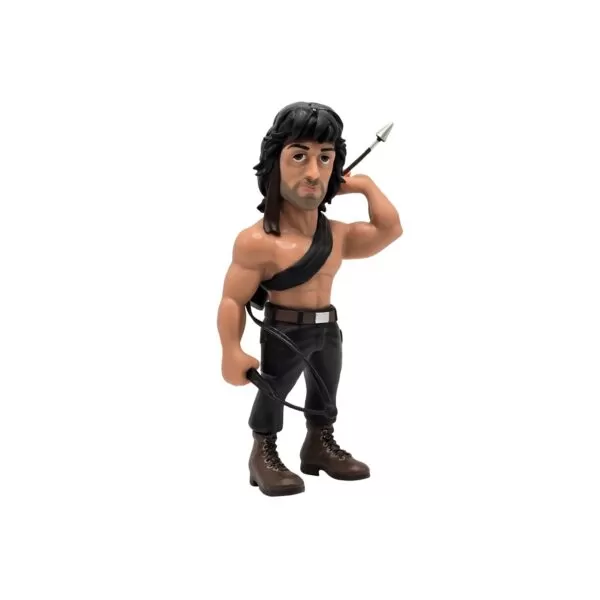 Front unboxed view of the Rambo MINIX Figurine, showcasing the intricate details of this iconic character.