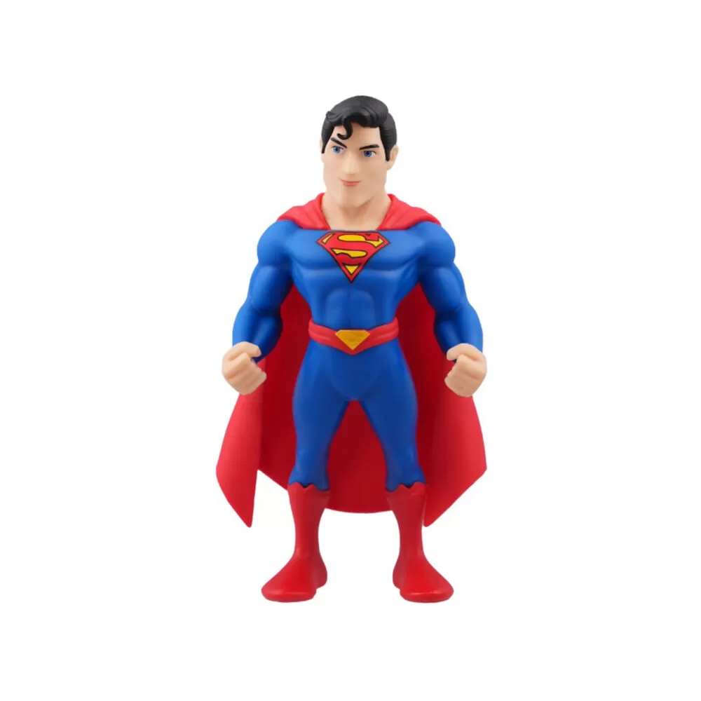 Front view of the Superman Minix Figurine in iconic suit and cape, showcasing detailed design and powerful pose.