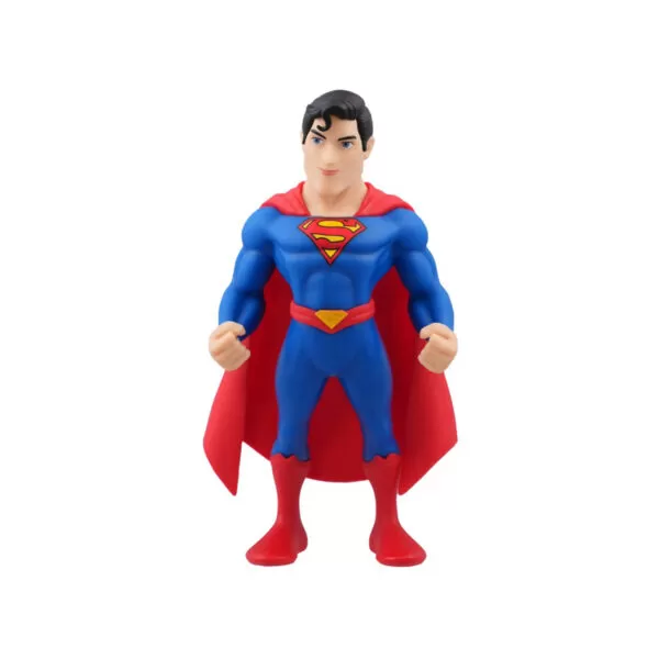 Front view of the Superman Minix Figurine in iconic suit and cape, showcasing detailed design and powerful pose.