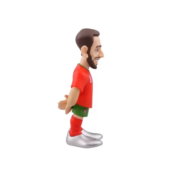 Alternate side view of the Bruno Fernandes Minix Figurine, offering a unique perspective of this collectible.