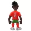 Back view of the Rafael Leao Minix Figurine, highlighting the attention to detail in his Portugal kit and posture.