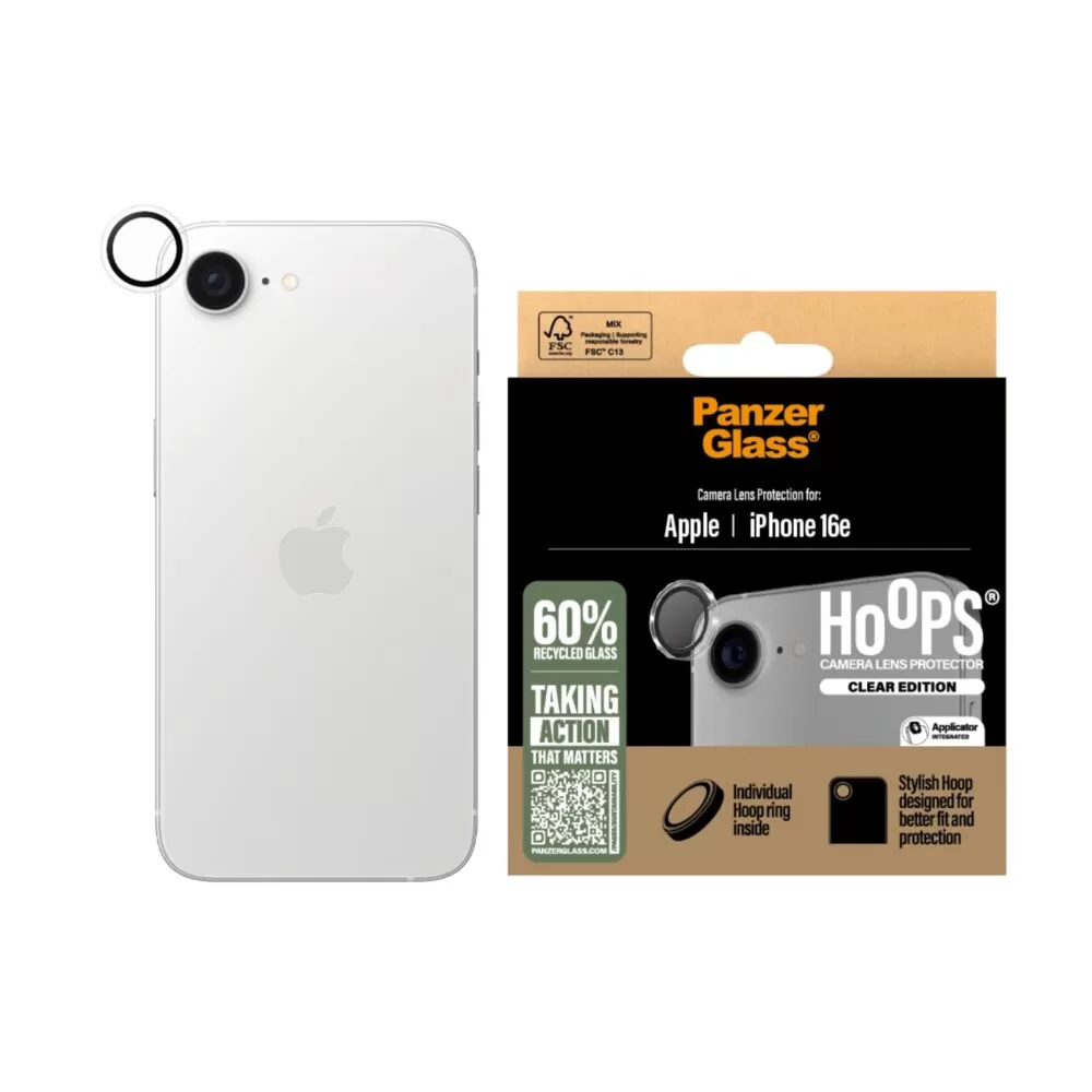 Apple iPhone 16e PanzerGlass Hoops Camera Lens Protector