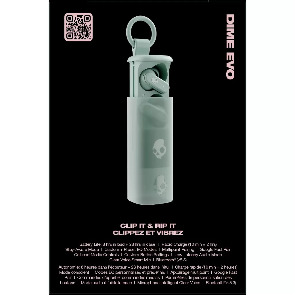 Skullcandy Dime Evo TWS True Wireless Earbuds – Sage - Image 3