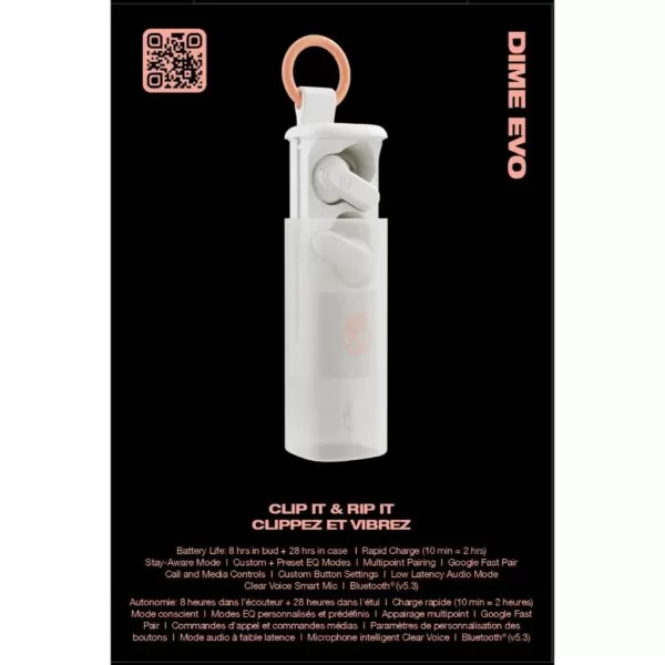 Skullcandy Dime® Evo TWS True Wireless Earbuds – Bone - Image 5
