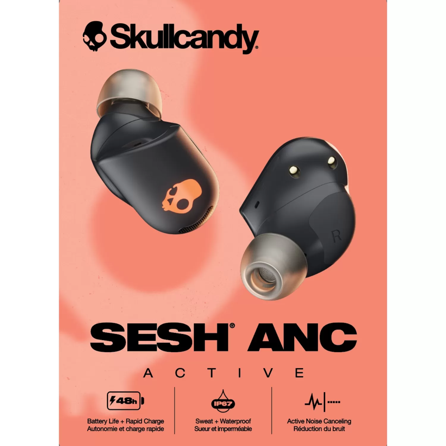 Skullcandy Sesh ANC Noise Cancelling True Wireless Earbuds – Black - Image 7