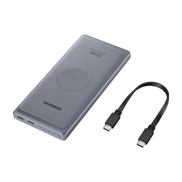 Introducing the 25W Samsung Original 10000mAh Wireless Power Bank with Super Fast Charging – your ultimate load shedding and adventure companion.