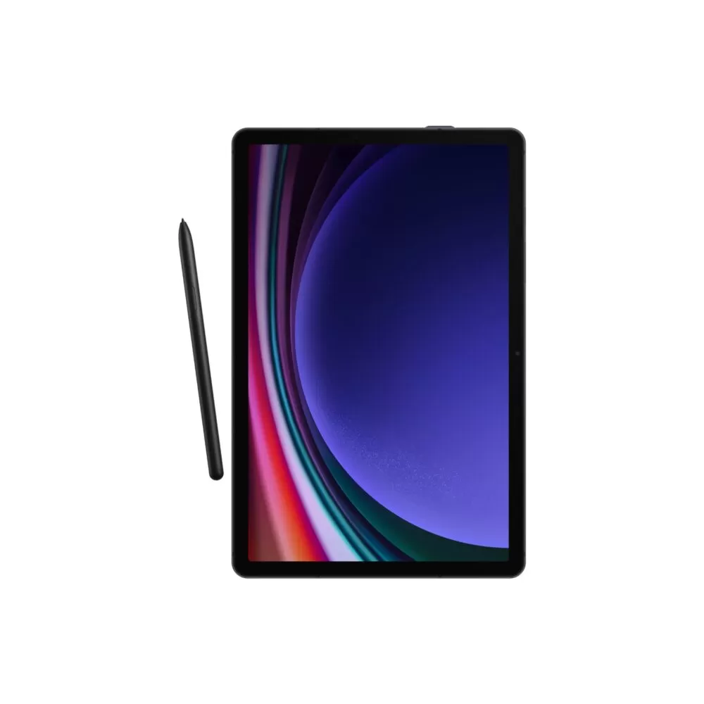 Front view of Samsung Galaxy Tab S9 Blue Smart Book Cover showcasing its sleek design