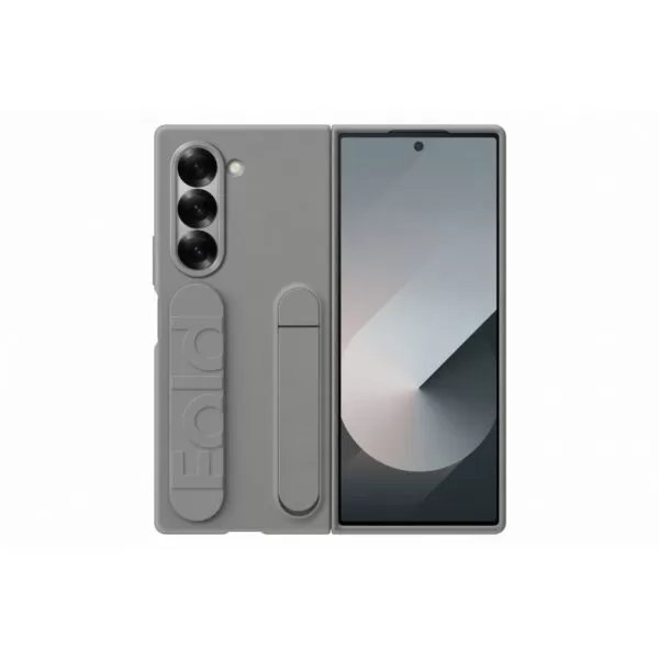 Samsung Galaxy Z Fold6 Case - Official Samsung Standing Cover With Strap - Grey