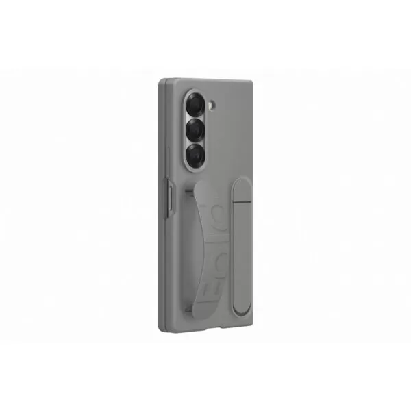 Samsung Galaxy Z Fold6 Case - Official Samsung Standing Cover With Strap - Grey - Image 3