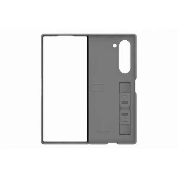 Samsung Galaxy Z Fold6 Case - Official Samsung Standing Cover With Strap - Grey - Image 5