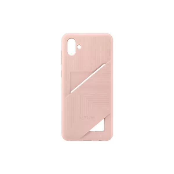 A Pink Samsung Galaxy A04 Samsung Card Slot Cell Phone Case for your Mobile Device Protection