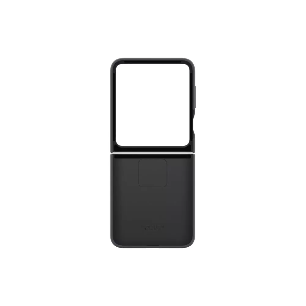 Samsung Galaxy Z Flip7 FE / Flip6 Silicone Case with Ring – Black
