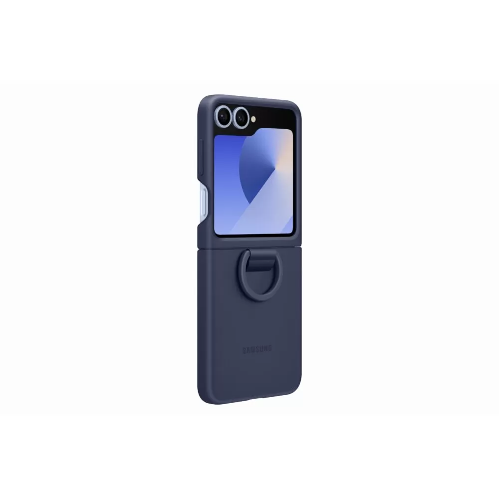 Official Samsung Galaxy Z Flip6 Silicone Case With Ring – Navy