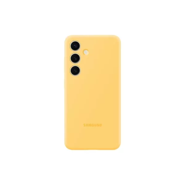 Samsung Galaxy S24 Case - Official Samsung Silicone Cover - Yellow - Image 2